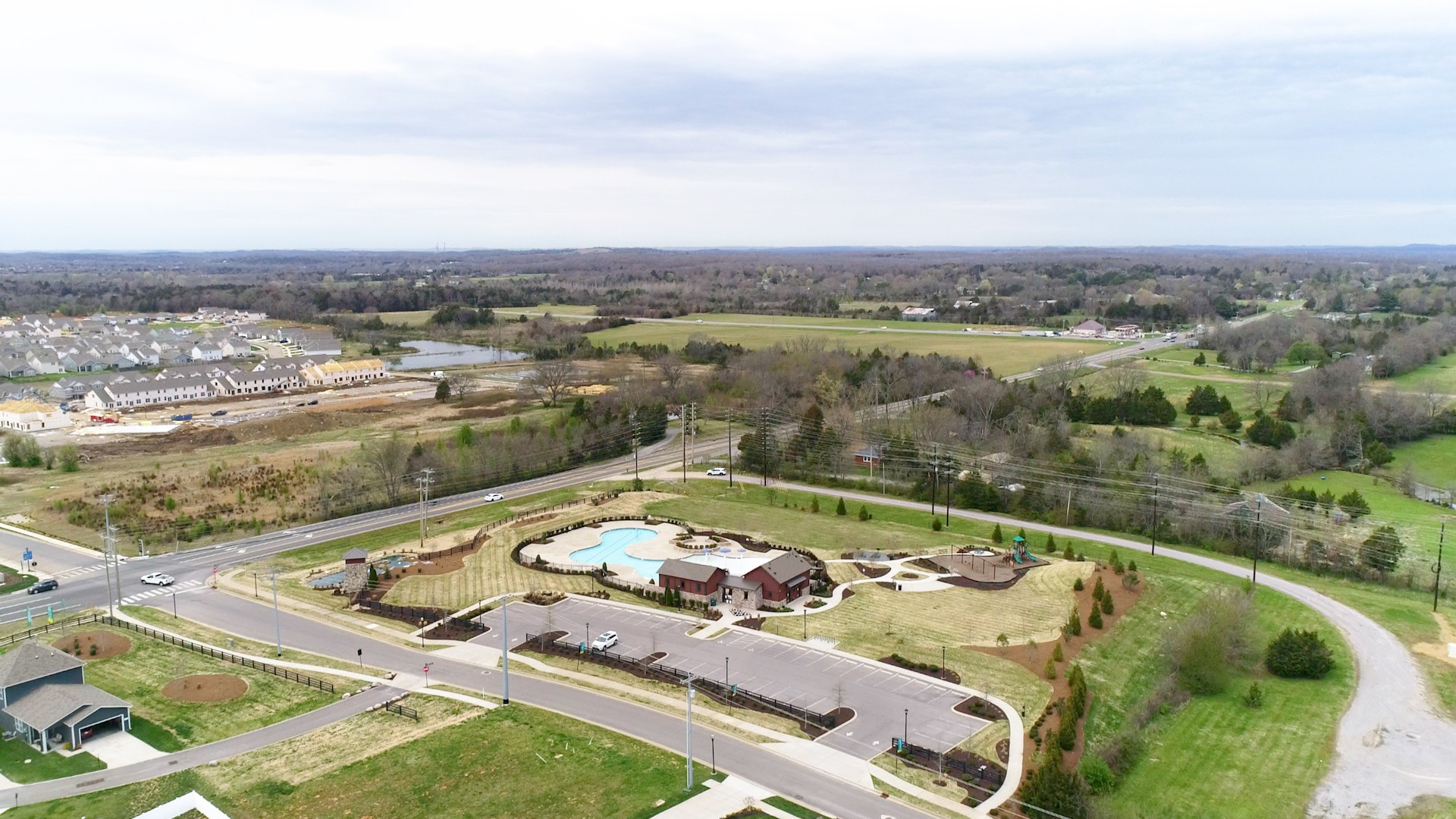 8012 Craighead Drive Lebanon, TN 37087 - Photo 53 of 53 an aerial view of a house with a swimming pool