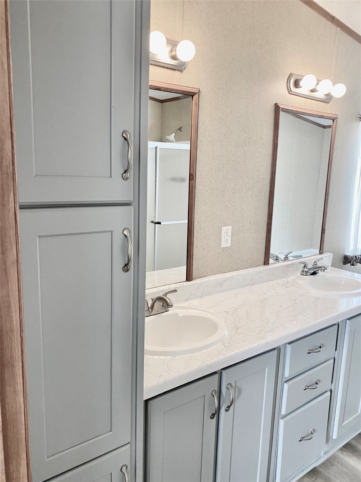 9635 Cedar Ridge Court Willis, TX 77318 - Photo 19 of 25 a bathroom with a sink and a mirror