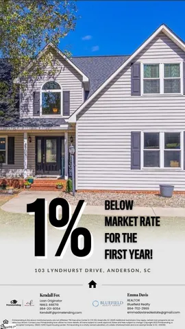 $379,900 | 103 Lyndhurst Drive, Anderson, SC 29621