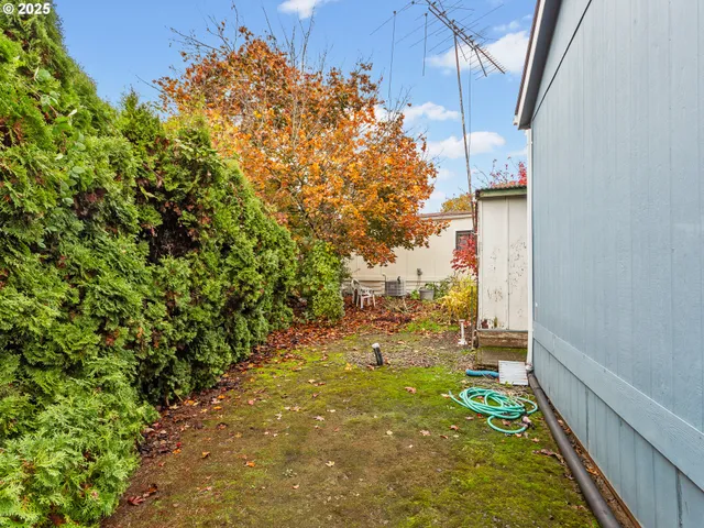 a view of an outdoor space and a yard