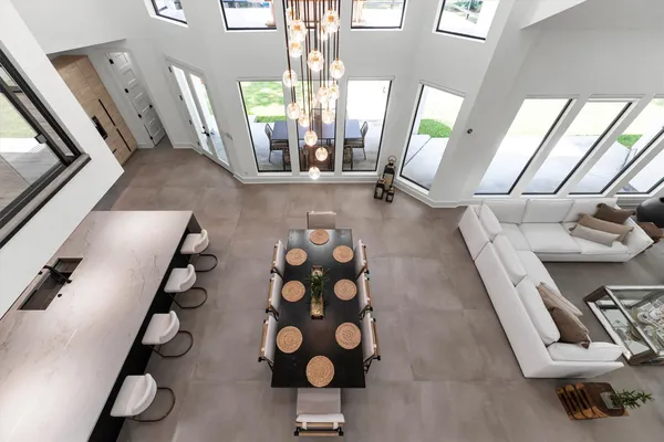 a view of entryway and livingroom