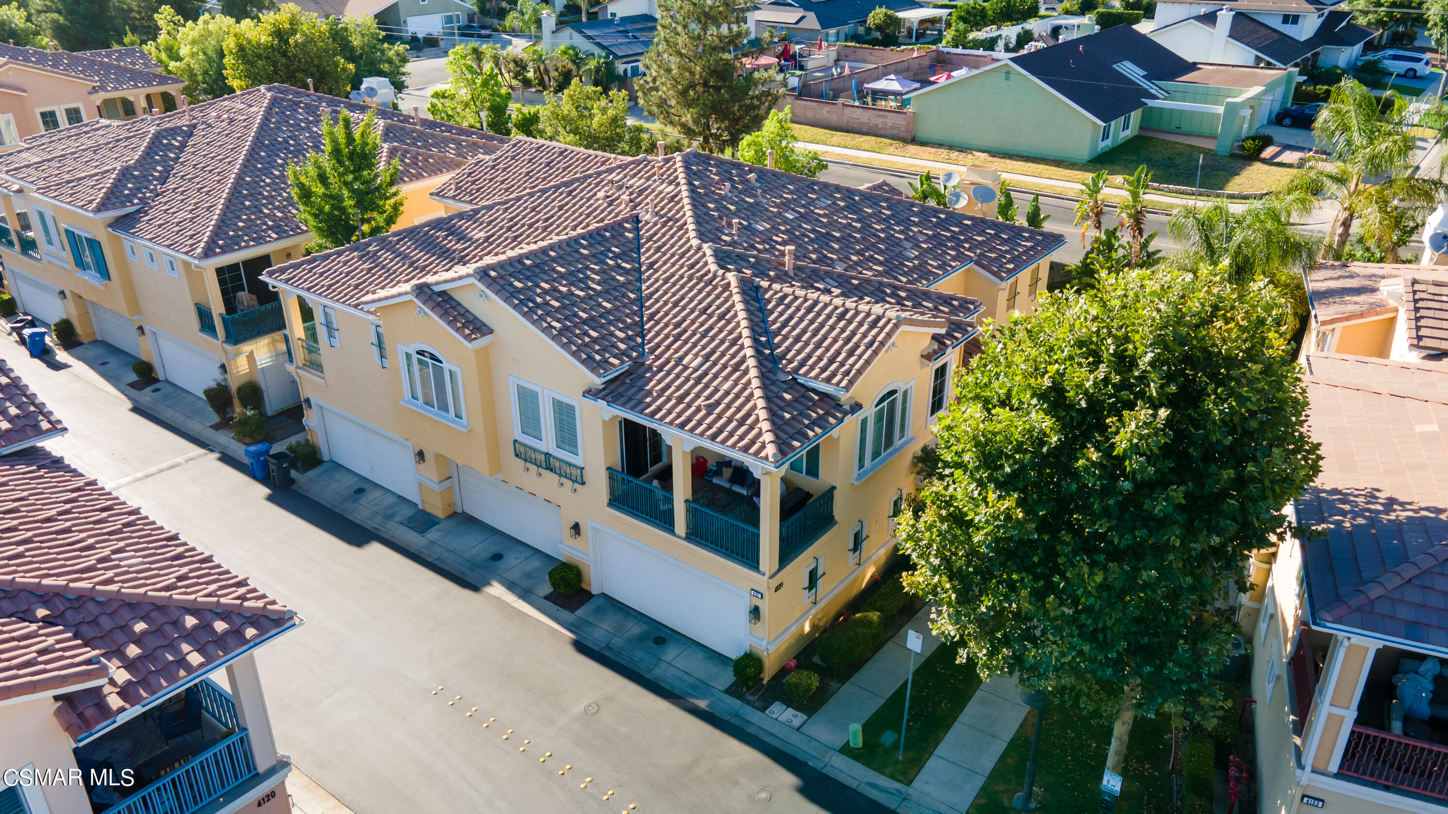 4121 Paredo Way, Unit A Simi Valley, CA 93063 - Photo 27 of 29 an aerial view of a house with a yard