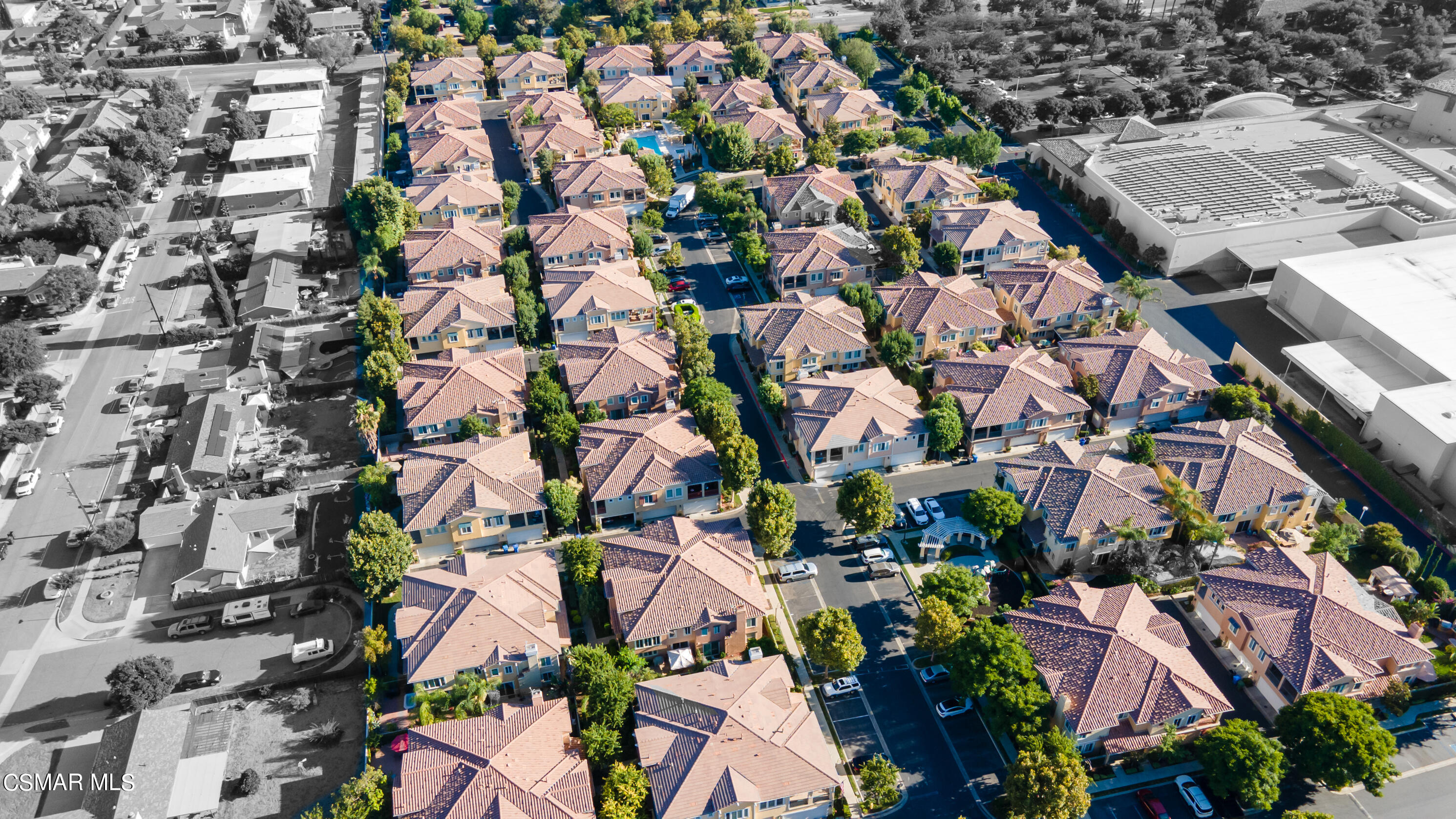 4121 Paredo Way, Unit A Simi Valley, CA 93063 - Photo 29 of 29 an aerial view of residential houses with outdoor space