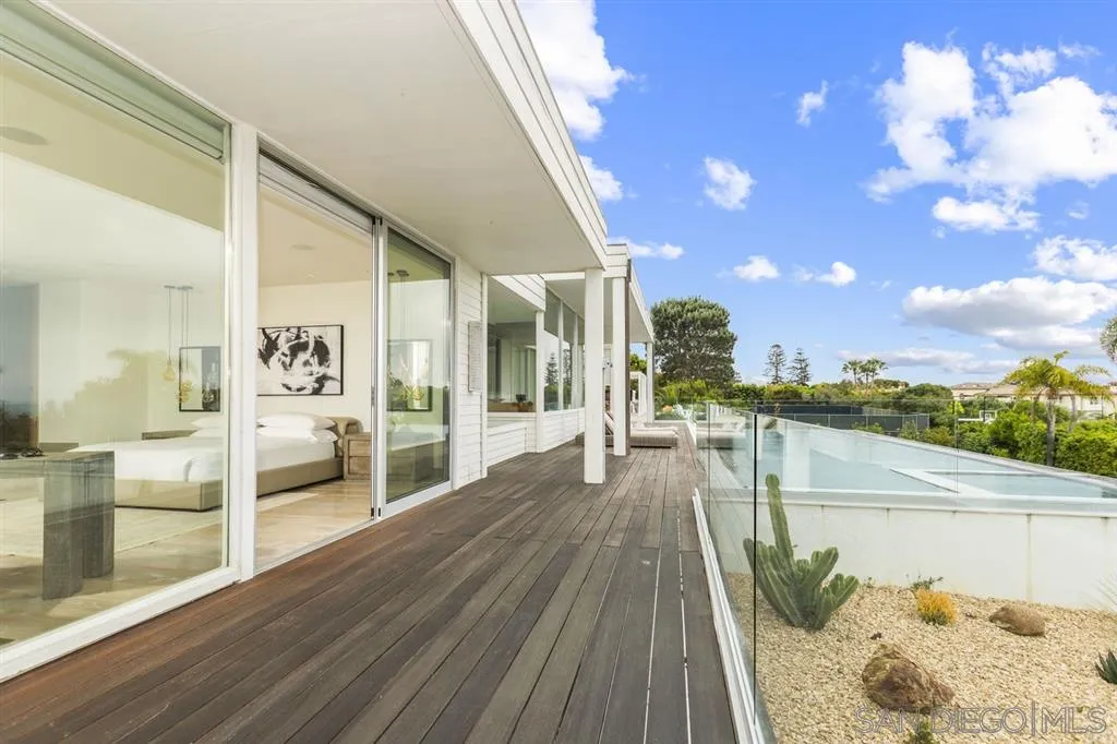 9648 Blackgold Road La Jolla, CA 92037 - Photo 21 of 25 a view of a balcony with wooden floor