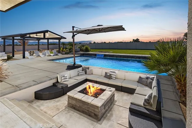 a ocean view with patio