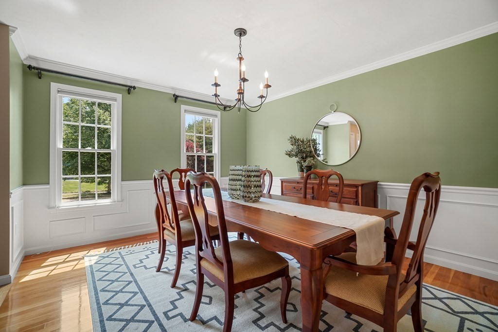 10 Sullivan Way Canton, MA 02021 - Photo 5 of 42 a view of a dining room with furniture window and wooden floor