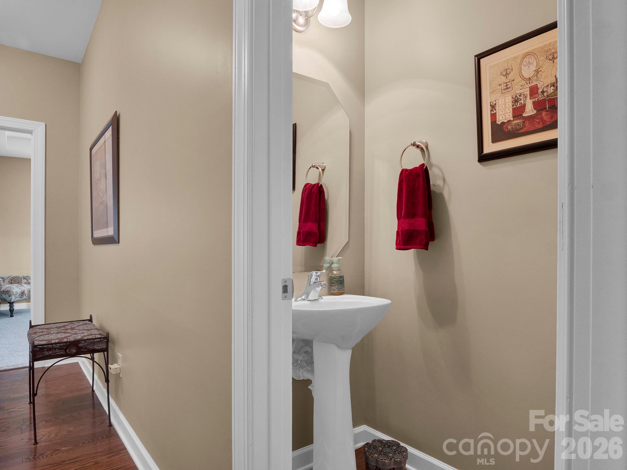 14726 Intermilan Way Charlotte, NC 28277 - Photo 25 of 38 a bathroom with a sink and a mirror