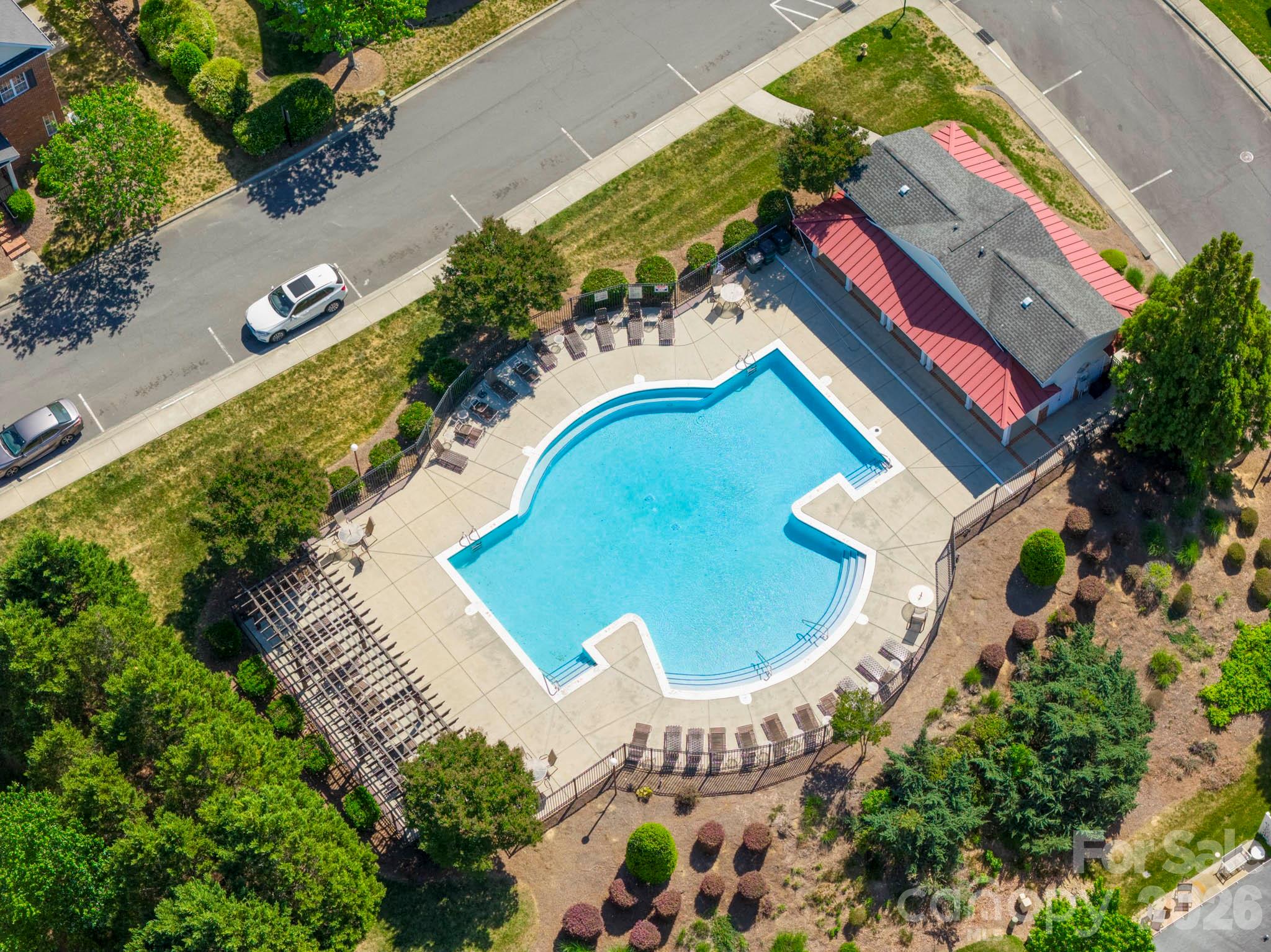 14726 Intermilan Way Charlotte, NC 28277 - Photo 35 of 38 an aerial view of a house