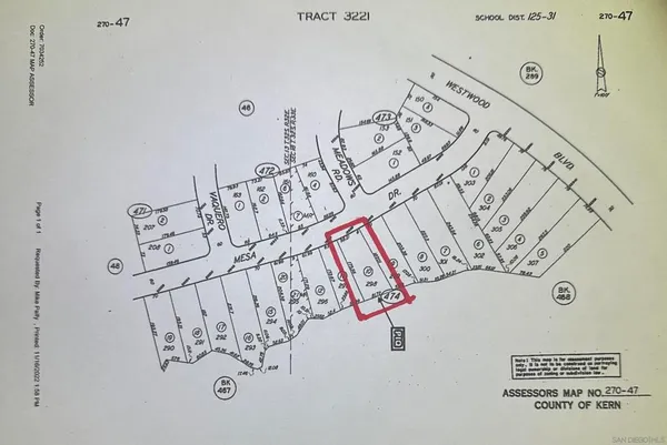 $23,000 | 19920 Mesa Drive, Tehachapi, CA 93561