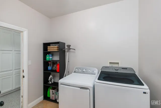 a view of a lake with a yard