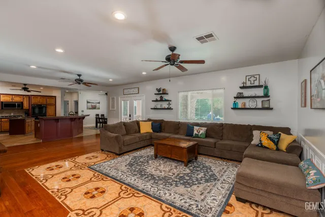a kitchen with lots of counter top space