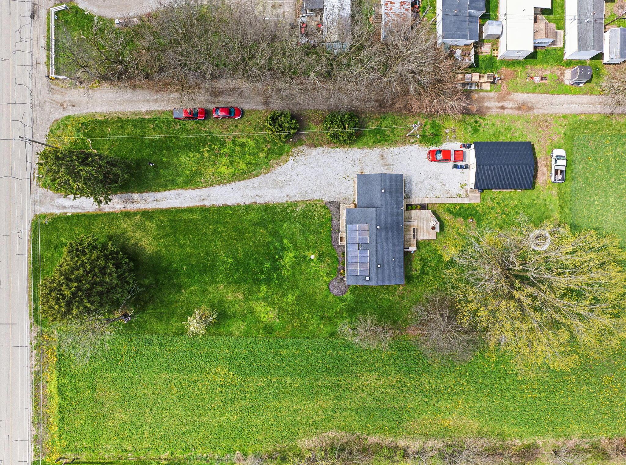 9891 Shepherd Road Lockbourne, OH 43137 - Photo 55 of 57 Aerial shot of home, drive & outbuilding
