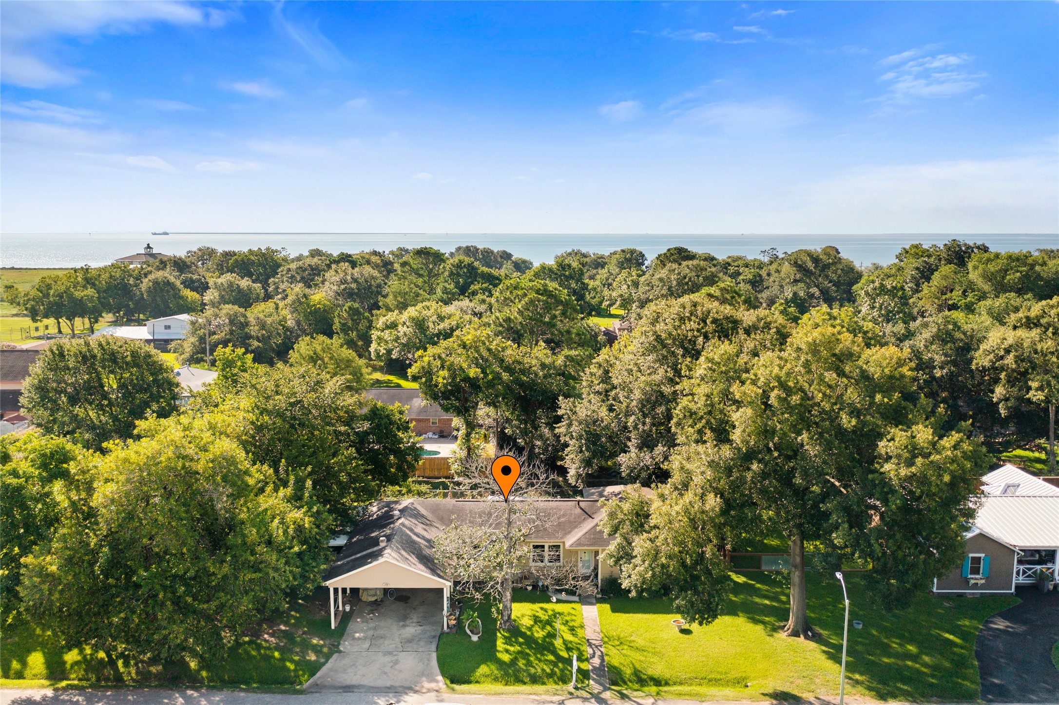 4727 Bland Street Pasadena, TX 77586 - Photo 2 of 17 an aerial view of a house with a yard