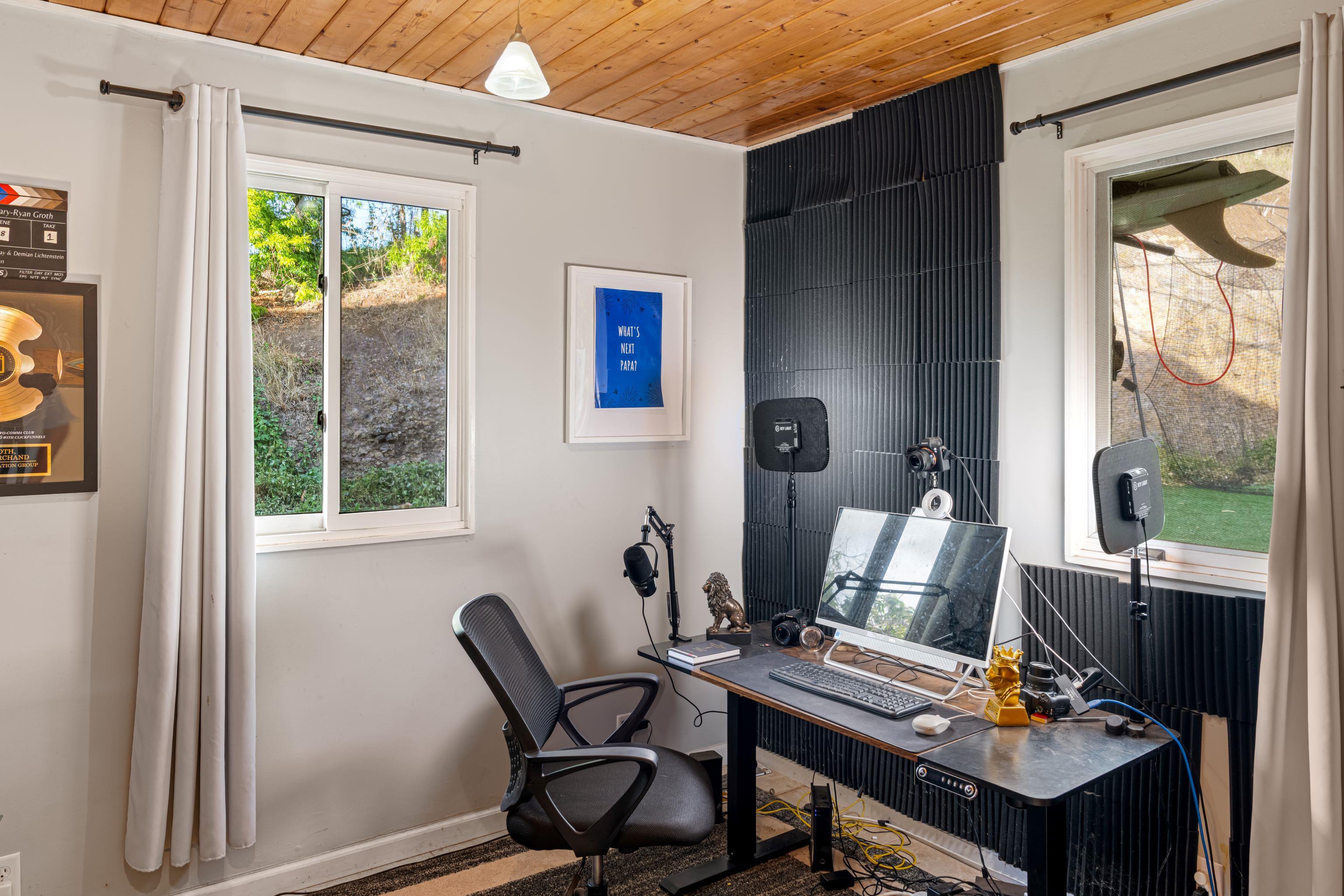 216 Keoni Place Kula, HI 96790 - Photo 15 of 29 a view of a workspace with furniture and a window