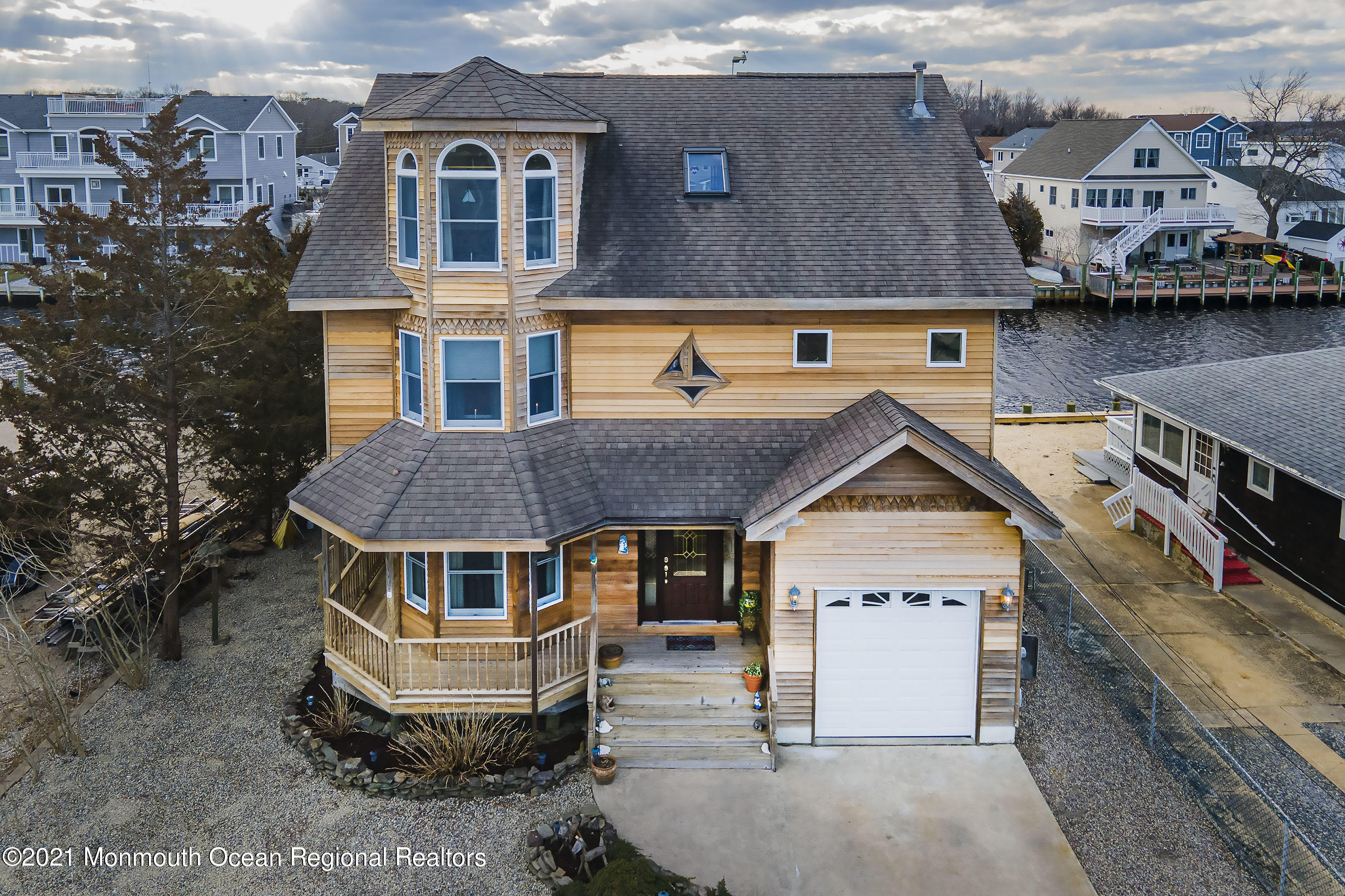 9 Sands Point Road Waretown, NJ 08758 - Photo 3 of 70 an aerial view of a house with a yard