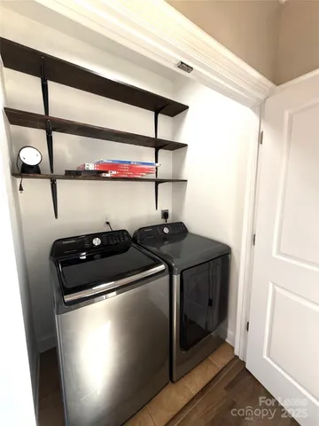 a close view of utility room