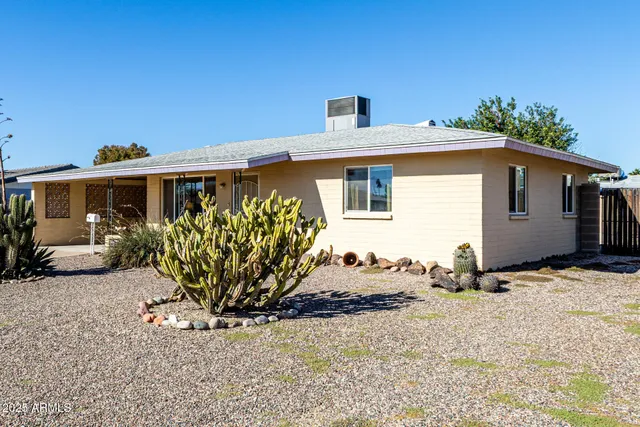 a front view of a house