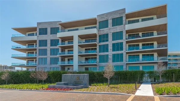 a front view of a building