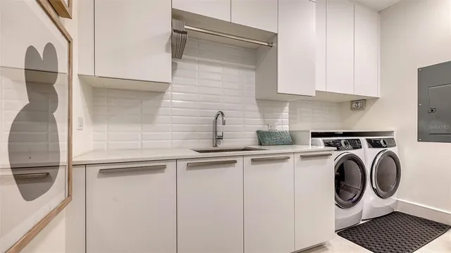 a table with chairs and window