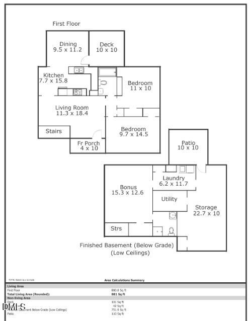 728 Brighton Road Raleigh, NC 27610 - Photo 38 of 38 Floorplan Pic