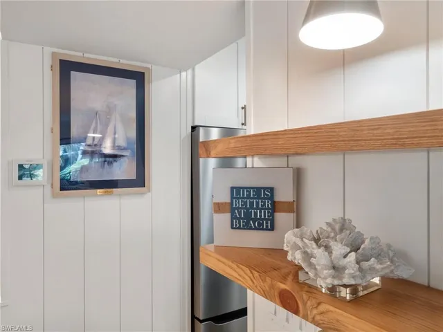 a view of kitchen cabinets
