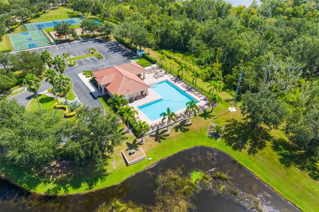 12844 24th St Circle East Parrish, FL 34219 - Photo 50 of 57 an aerial view of a house with a garden