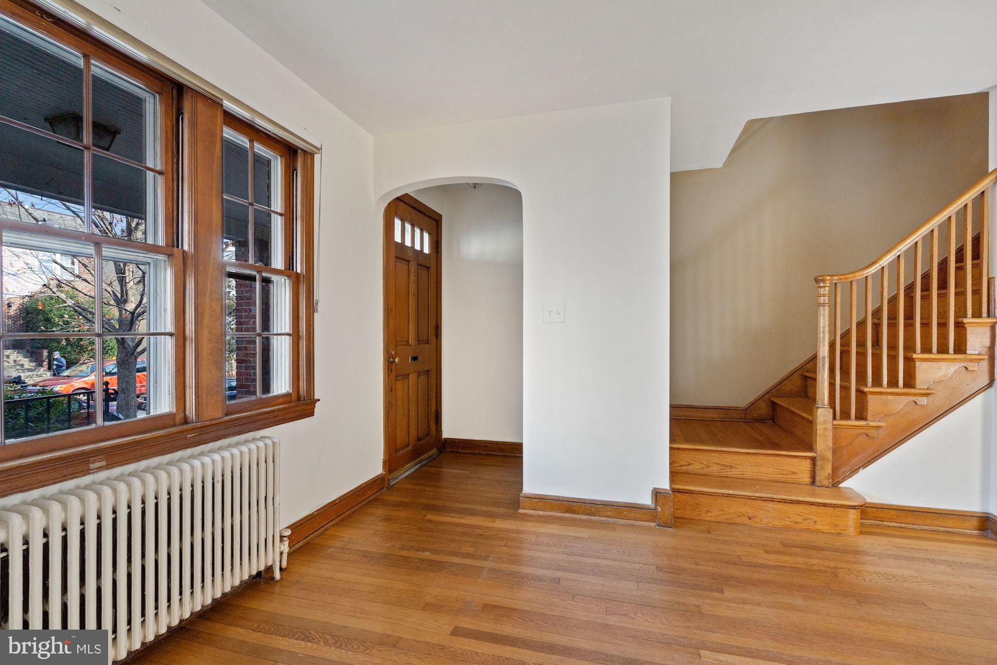 1403 K Street Southeast Washington, DC 20003 - Photo 57 of 74 a view of an entryway with wooden floor and stairs