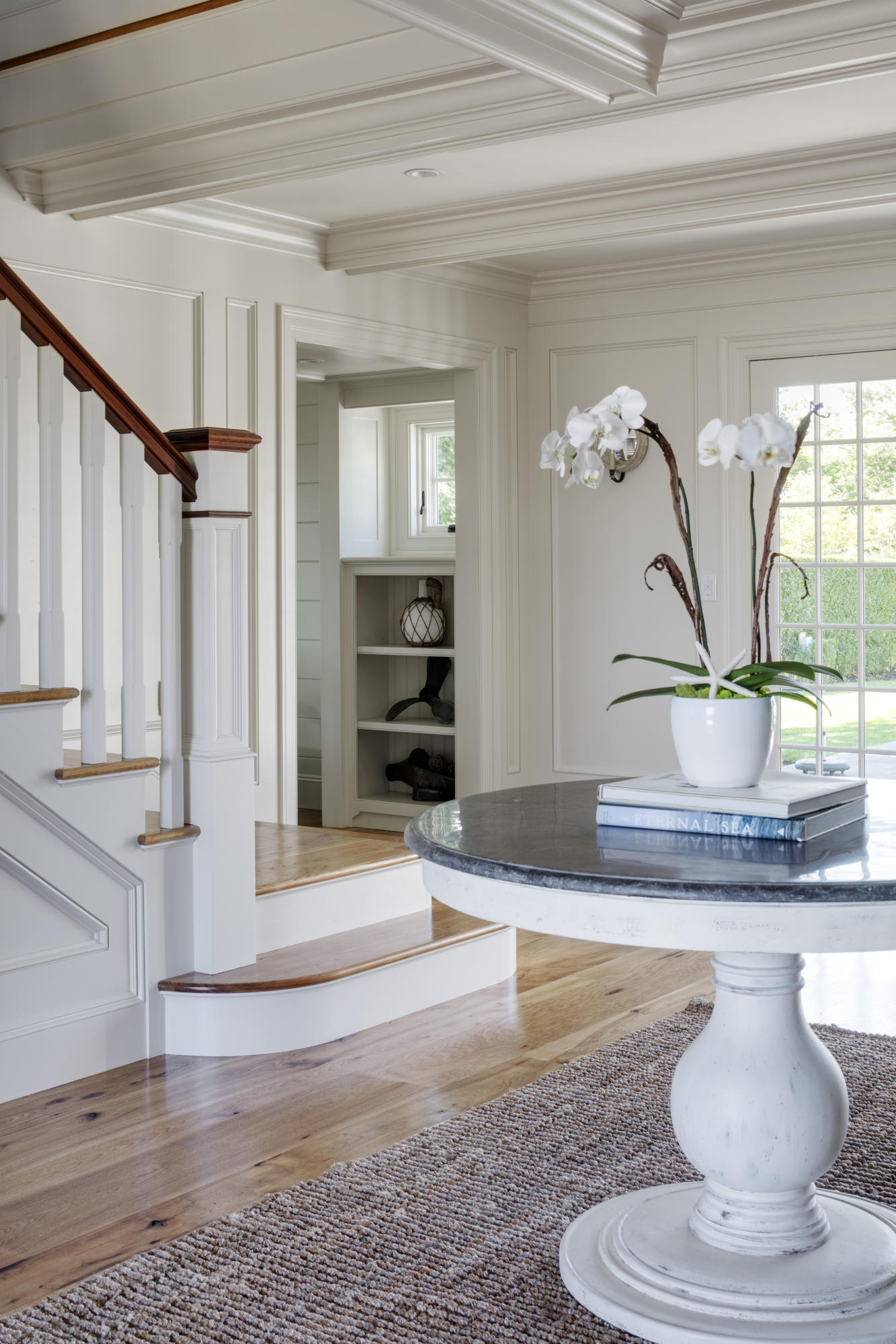 103 Shore Road Chatham, MA 02633 - Photo 7 of 32 a living room with fireplace furniture and a rug