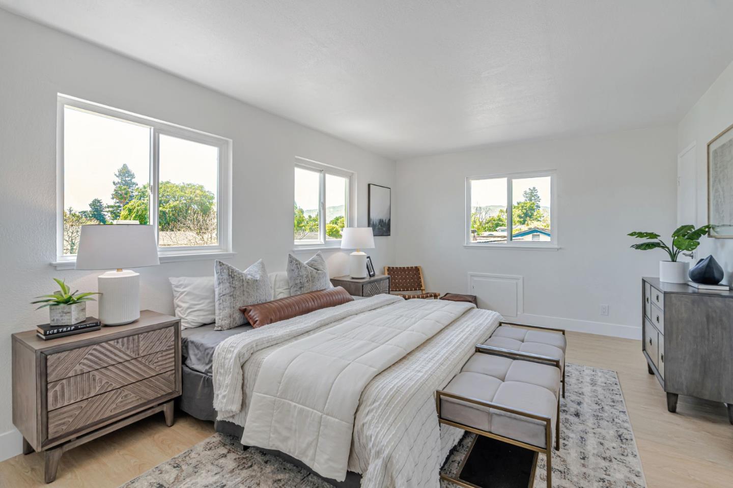 1069 Linda Drive Campbell, CA 95008 - Photo 23 of 39 a bedroom with a bed window and table