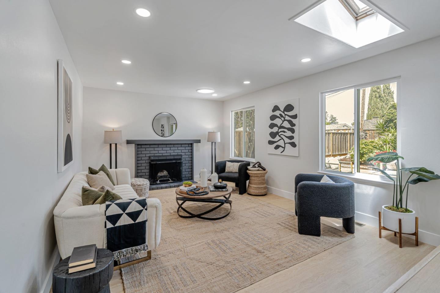 1069 Linda Drive Campbell, CA 95008 - Photo 5 of 39 a living room with furniture and a fireplace