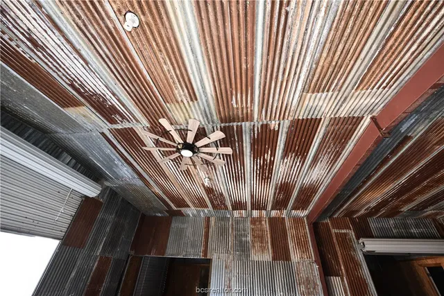 a view of a lake from a yard