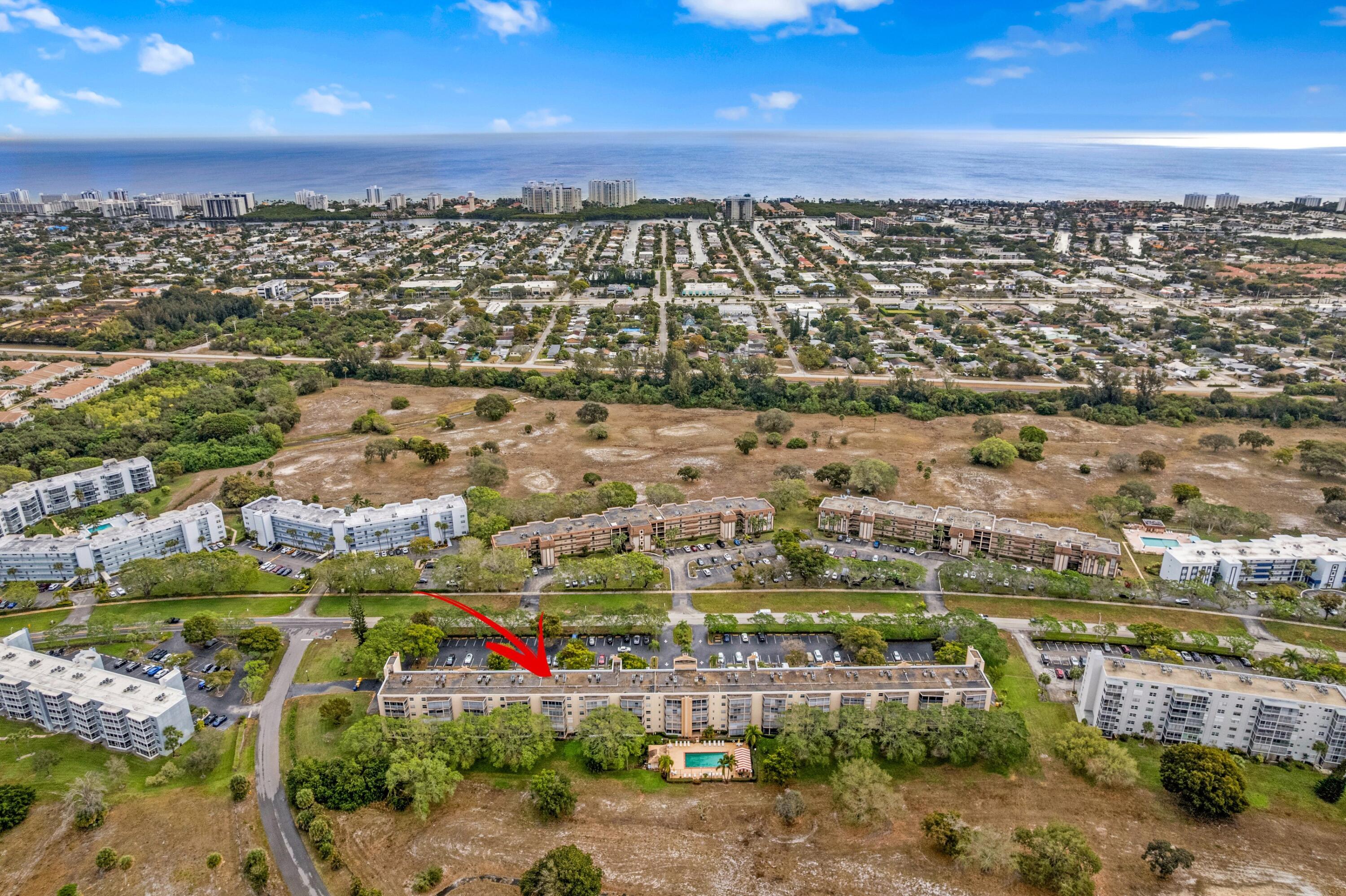 6461 Northwest 2nd Avenue, Unit 415 Boca Raton, FL 33487 - Photo 22 of 25 Aerial View – Close to the Beach