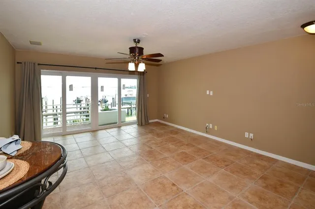 a view of a lake from a yard