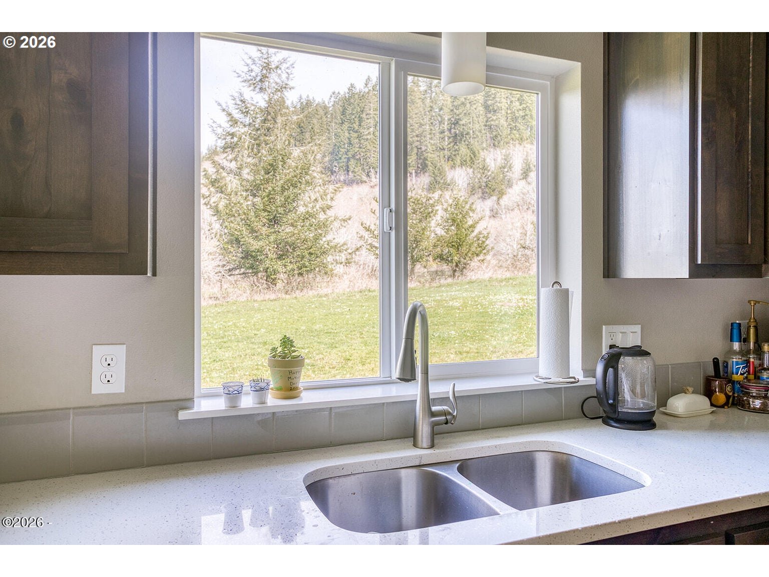 33803 Highway 22 Hebo, OR 97122 - Photo 16 of 40 a kitchen with a sink a counter top space and a window