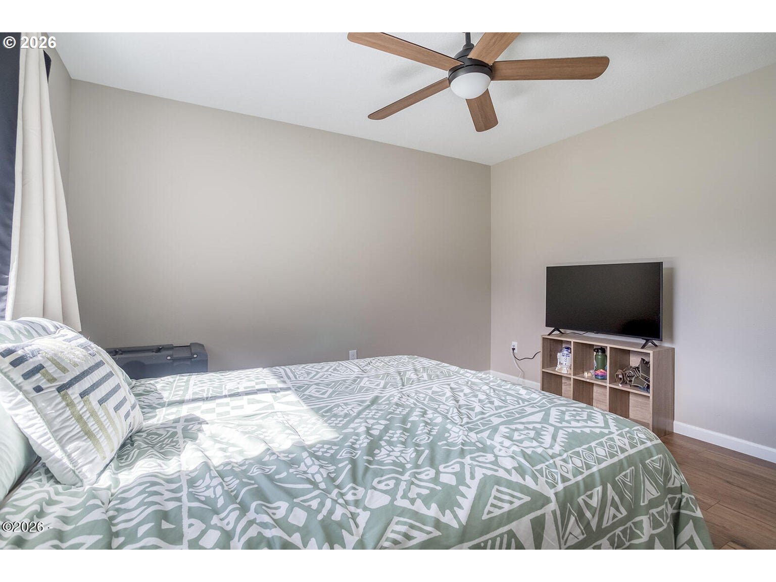 33803 Highway 22 Hebo, OR 97122 - Photo 25 of 40 a bedroom with a bed and a flat screen tv