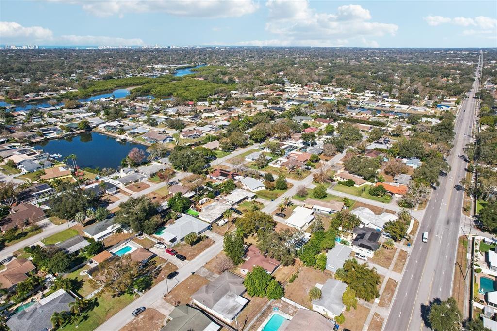 1975 Temple Terrace Clearwater, FL 33764 - Photo 63 of 69 an aerial view of residential houses with city view