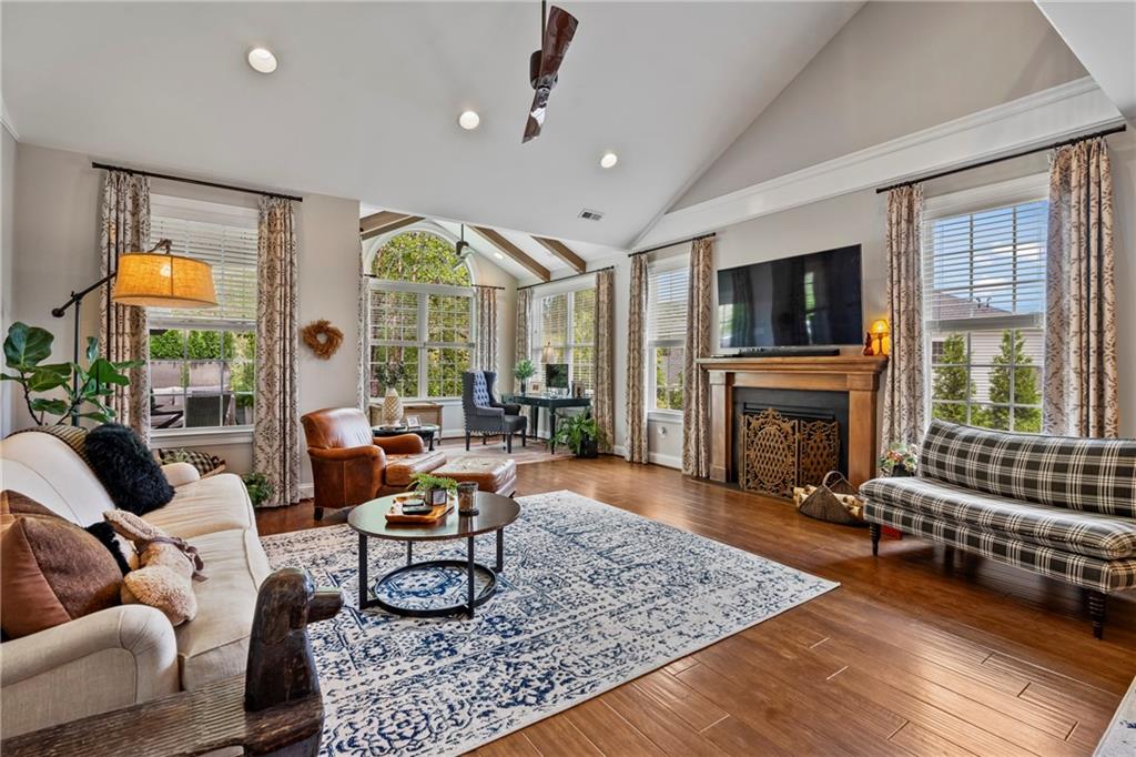 107 Resolution Drive Mars, PA 16046 - Photo 12 of 44 a living room with furniture a fireplace and a flat screen tv