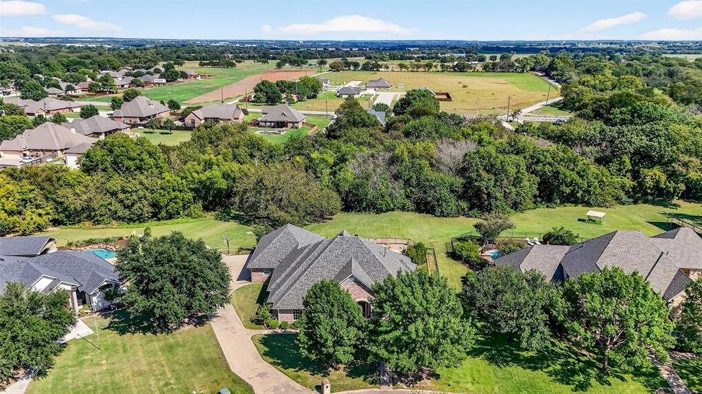 202 Hillside Lindsay, TX 76250 - Photo 32 of 37 an aerial view of residential houses with outdoor space and lake view