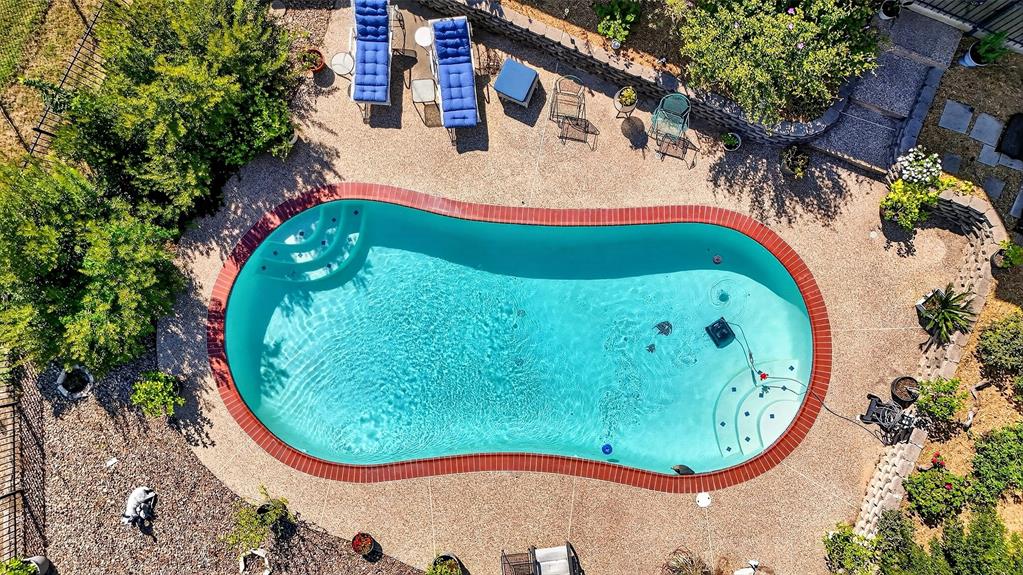 202 Hillside Lindsay, TX 76250 - Photo 36 of 37 an aerial view of a swimming pool