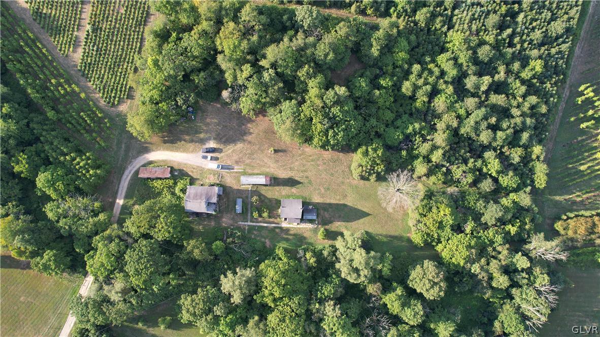 552 Bauer Road Bath, PA 18014 - Photo 28 of 48 an aerial view of house with yard and outdoor seating