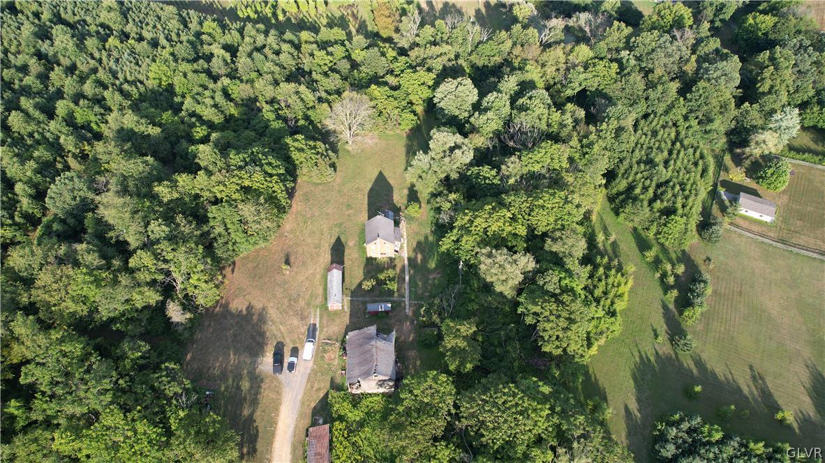 552 Bauer Road Bath, PA 18014 - Photo 34 of 48 an aerial view of residential house with outdoor space and trees all around