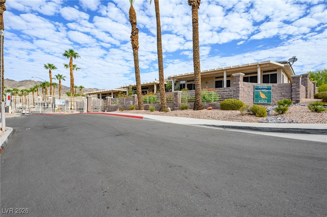 3350 Pheasant Canyon Way, Unit 1008 Laughlin, NV 89029 - Photo 55 of 80 Gated community entrance into the Quail Ridge community
