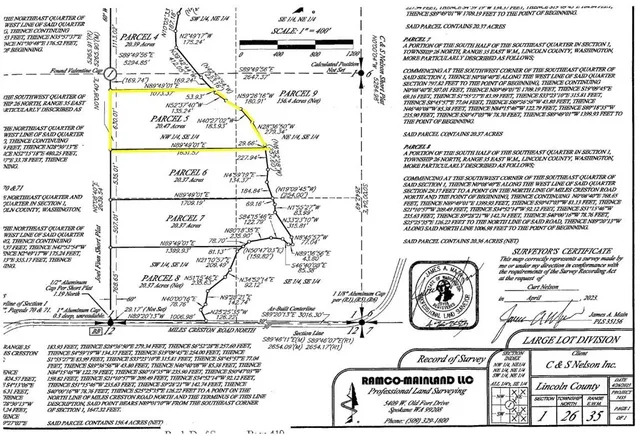 $135,900 | 35390 Prairie Lane North, Unit LOT 5, Davenport, WA 99122