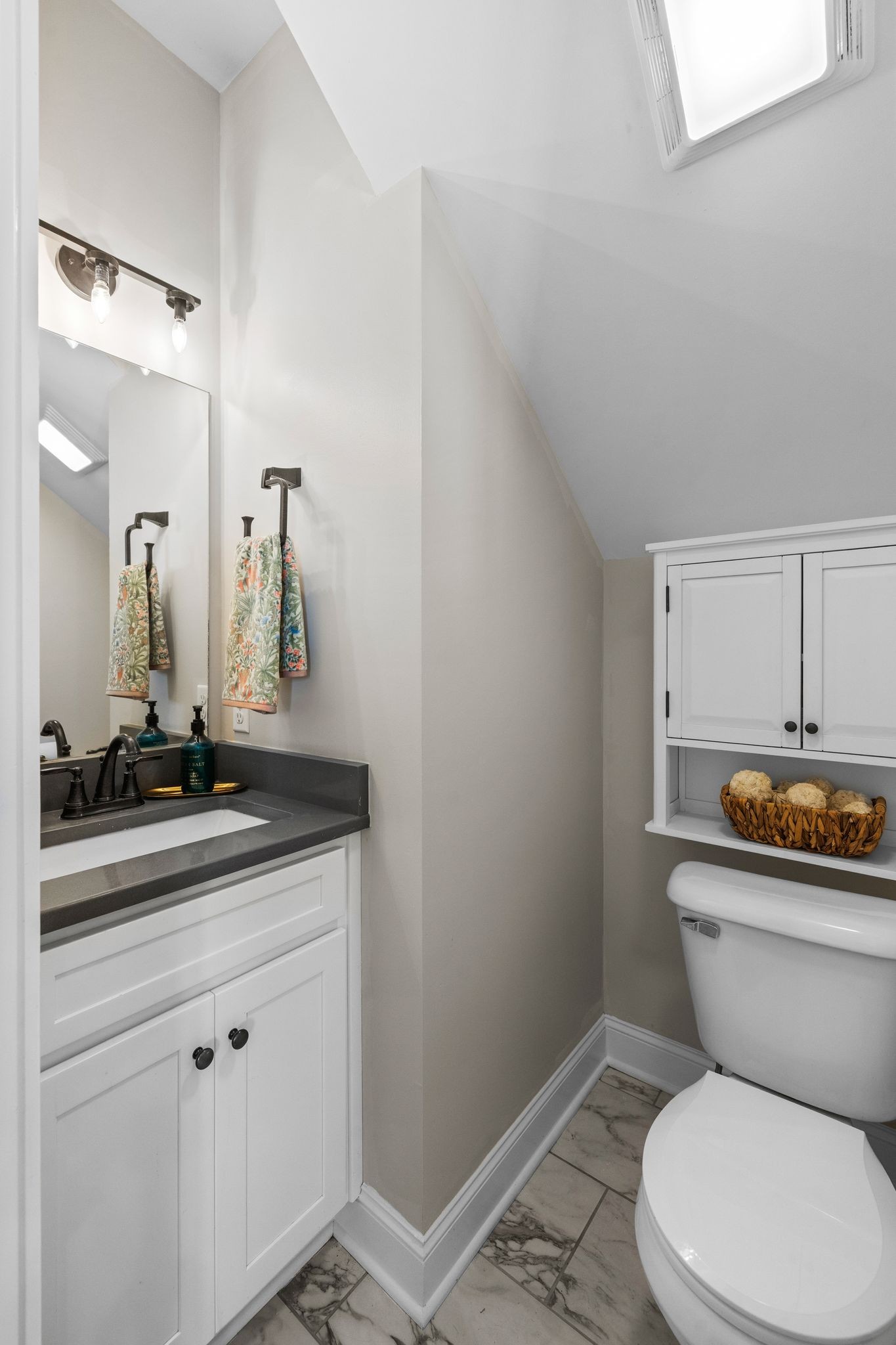 1677 Mc Bride Road Lewisburg, TN 37091 - Photo 15 of 35 a bathroom with a granite countertop toilet sink and mirror