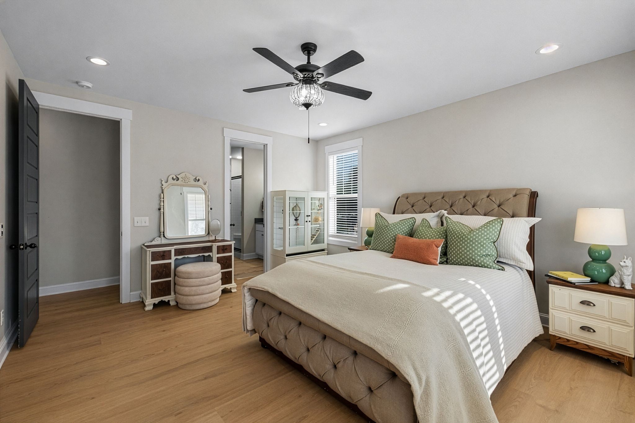 1677 Mc Bride Road Lewisburg, TN 37091 - Photo 17 of 35 a bedroom with a bed and a ceiling fan