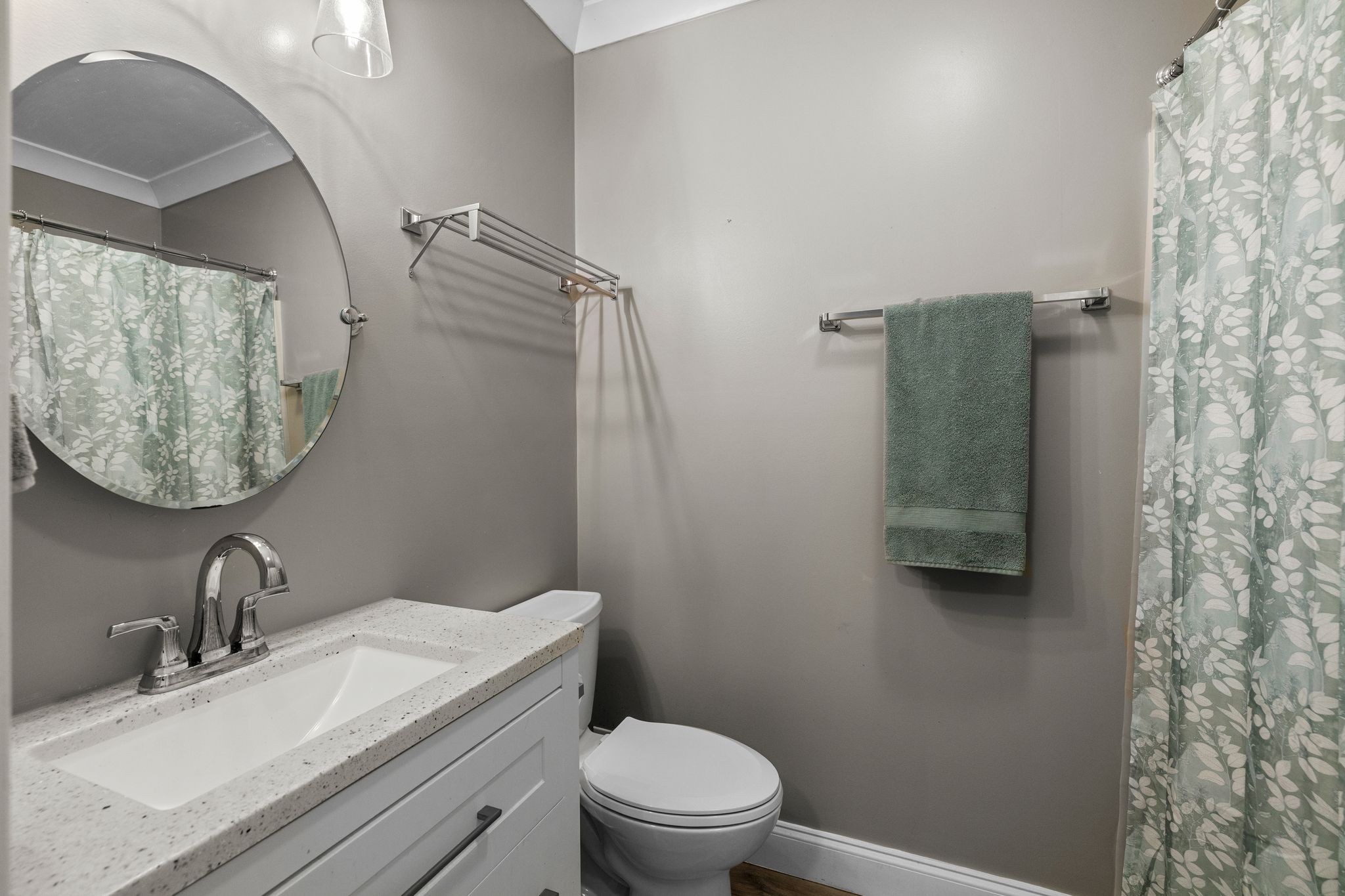 1677 Mc Bride Road Lewisburg, TN 37091 - Photo 29 of 35 a bathroom with a granite countertop sink vanity mirror and toilet