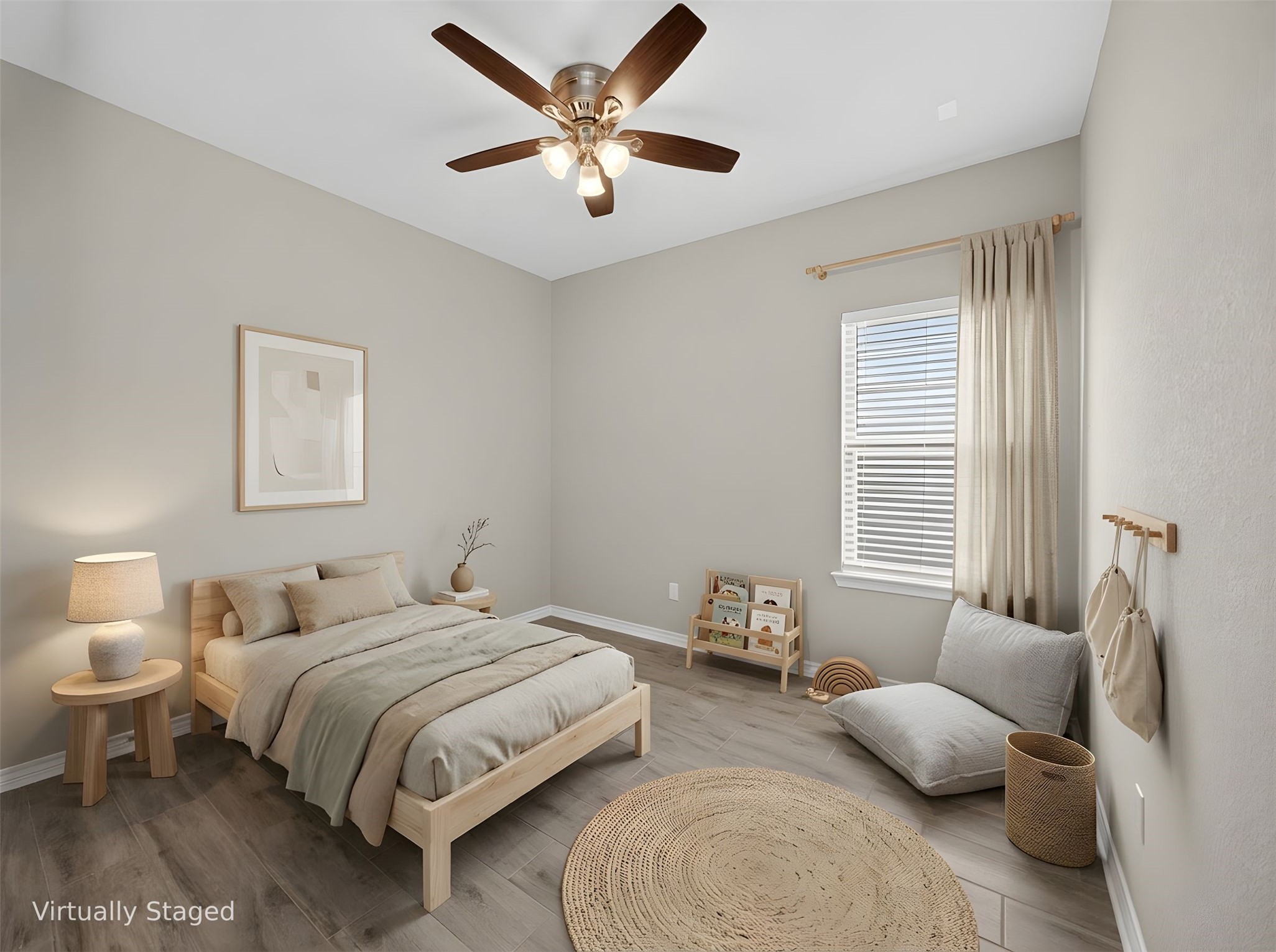 521 Rearing Mare Pass Georgetown, TX 78626 - Photo 21 of 39 a spacious bedroom with a bed and a couch