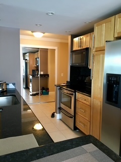 1 Renaissance Place, Unit 1100 Palatine, IL 60067 - Photo 6 of 28 a kitchen with stainless steel appliances kitchen island granite countertop a refrigerator and a stove top oven