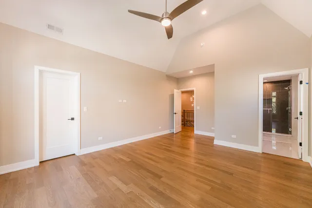 wooden floor in an empty room with wooden floor