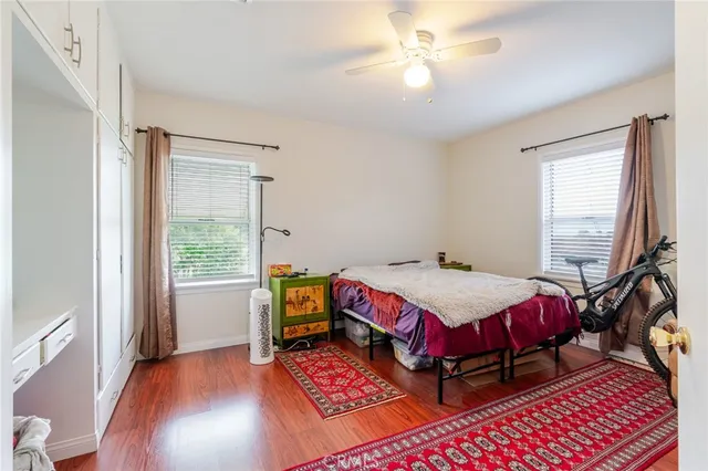 a bathroom with a sink vanity and a mirror
